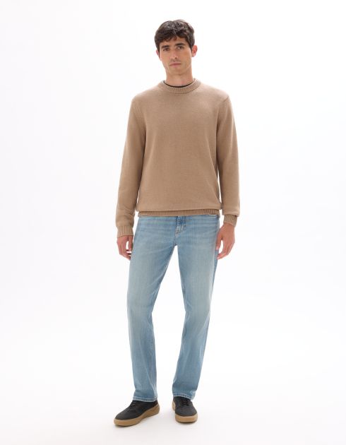 Jean C.15 straight coton stretch - bleu clair