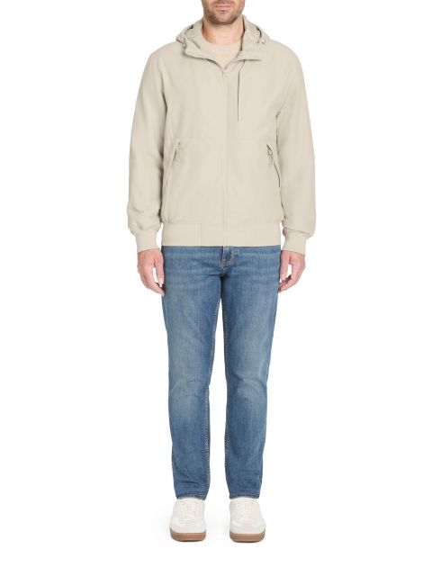 Blouson à capuche - beige