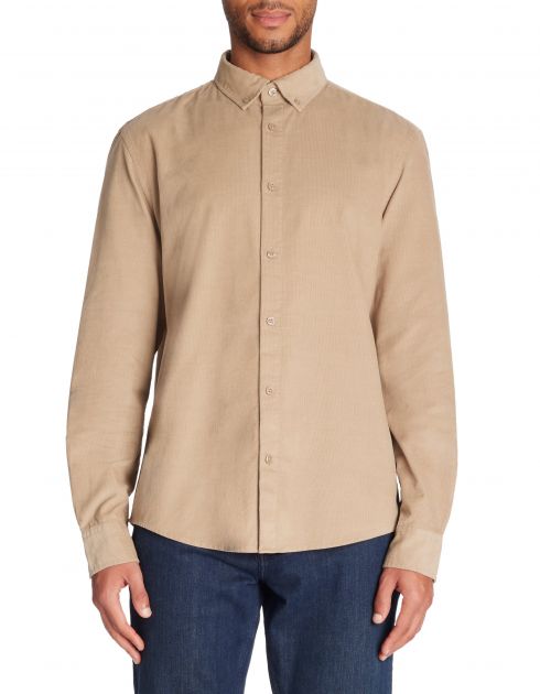 Chemise en velours - beige