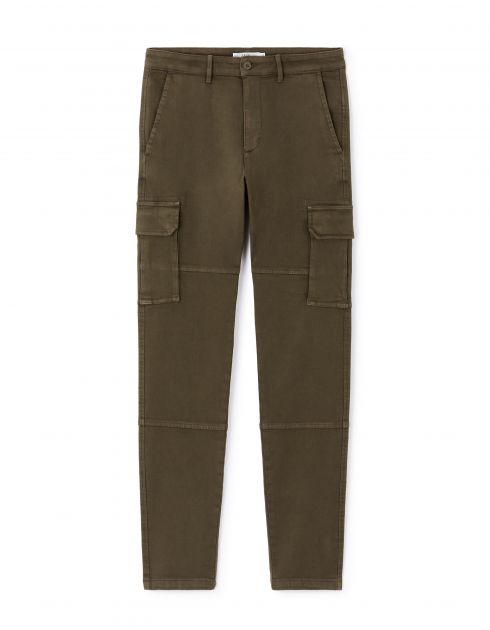 Pantalon cargo straight - kaki