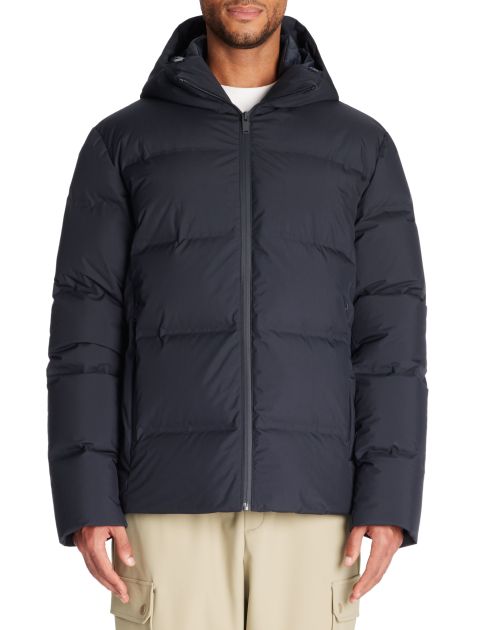 Doudoune en plume sans couture - marine