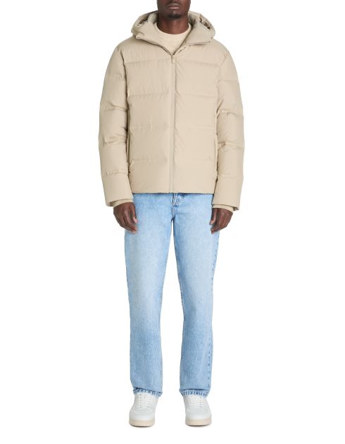 Doudoune en plume sans couture - beige