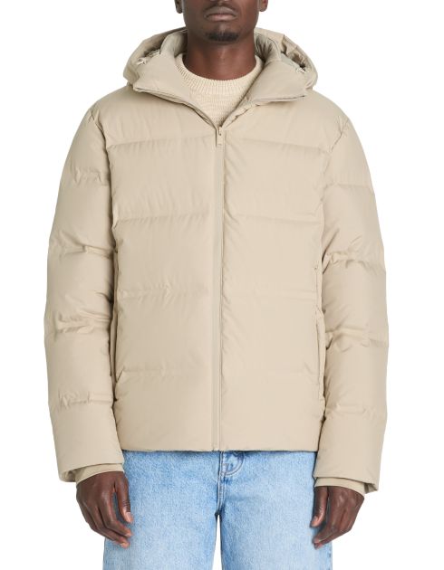 Doudoune en plume sans couture - beige