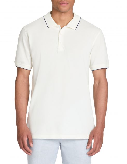 Polo piqué regular en coton - beige