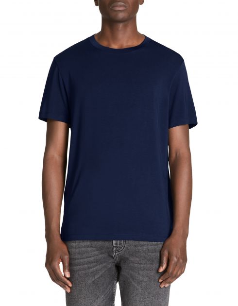 T-shirt col rond stretch - marine