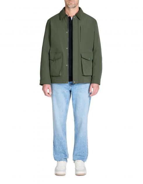 Parka col chemise - kaki
