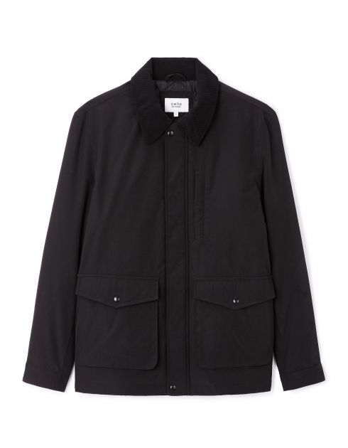 Blouson col chemise - noir