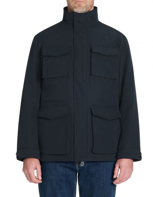 Parka col montant - marine