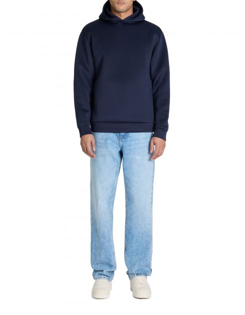 Sweat oversize capuche néoprène - marine