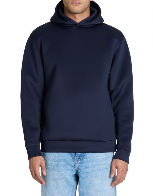 Sweat oversize capuche néoprène - marine