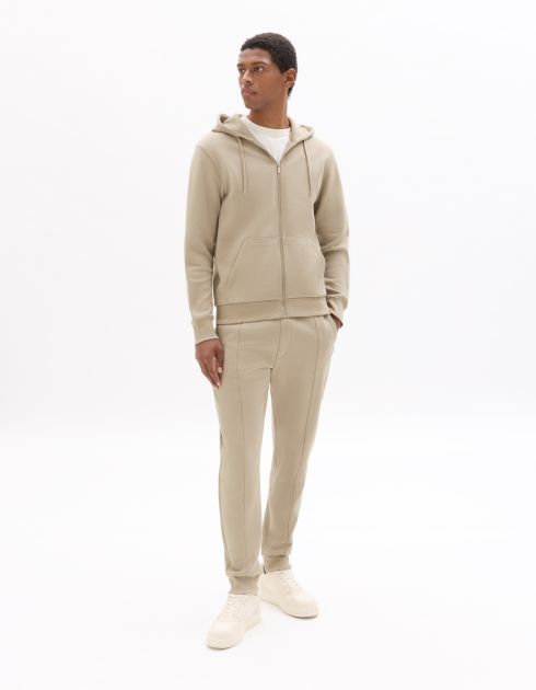 Pantalon de jogging regular maille piqué - gris