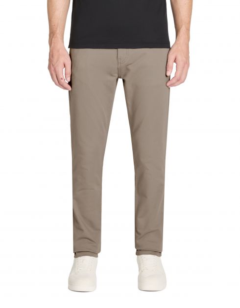 Pantalon slim - taupe