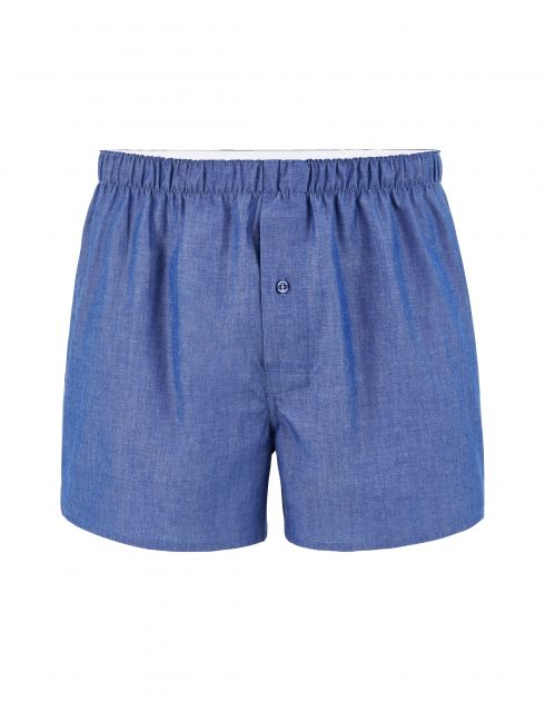 Caleçon 100% coton à rayures - bleu