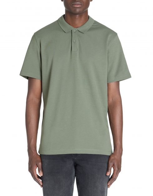 Polo regular coton mélangé - kaki