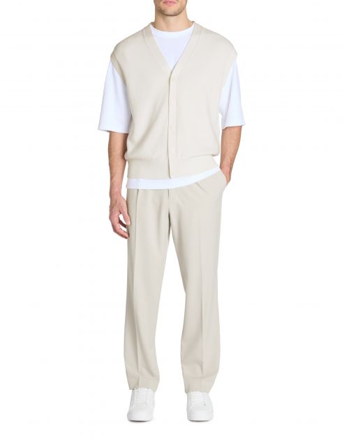 Cardigan 100% coton - beige