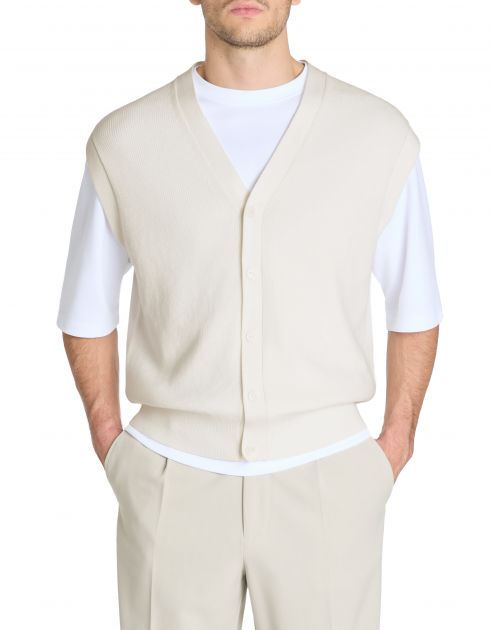 Cardigan 100% coton - beige