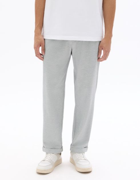 Pantalon 24H slim stretch 7/8e - bleu moyen