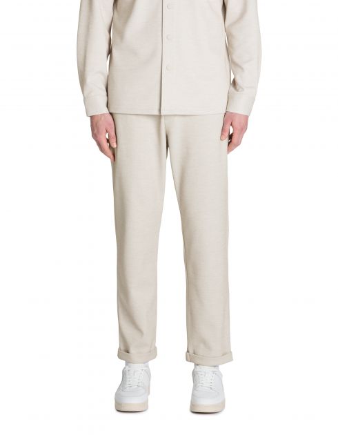 Pantalon slim coton stretch - beige