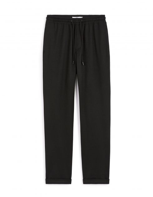 Pantalon slim coton stretch - noir