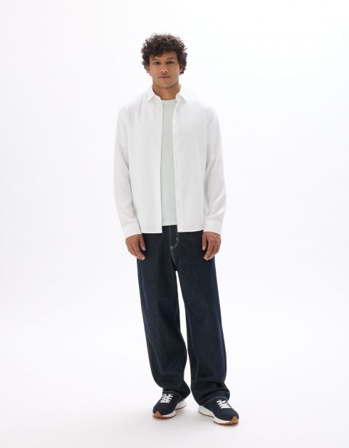 Chemise regular  100% TENCEL™ Lyocell - blanc