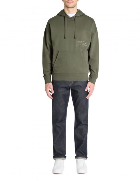 Sweat oversize col rond 100% coton - anthracite