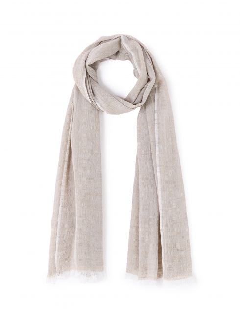 Chèche 100% coton - beige