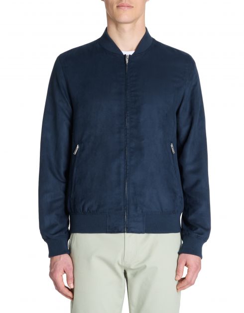 Veste col bomber - marine