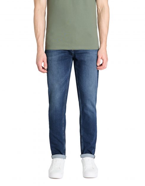 Jean slim 100% coton stretch c25 - bleu