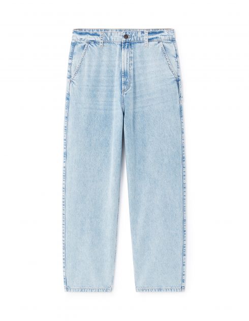 Jean skater 100% coton - bleu clair