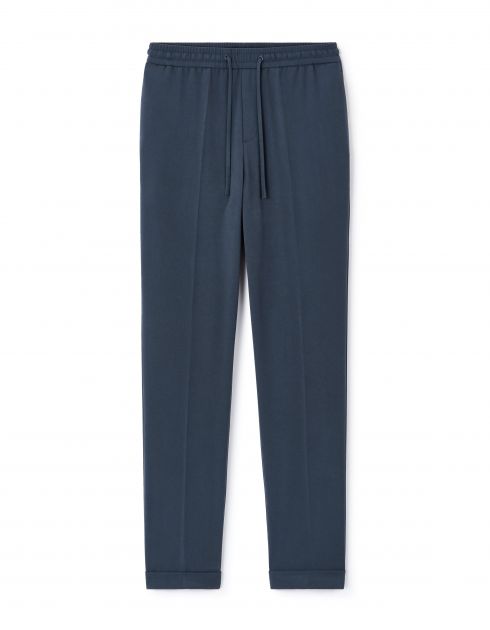 Pantalon straight stretch - bleu