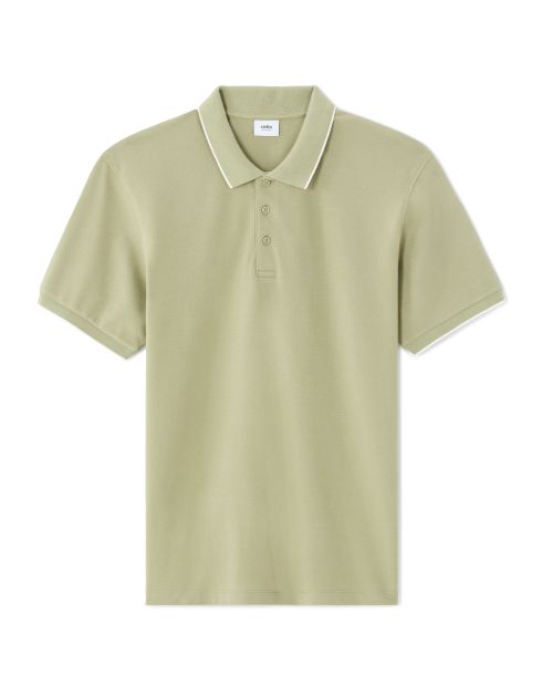 Polo piqué regular 100% coton - vert