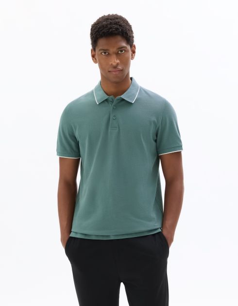 PO.02 Polo piqué regular 100% coton - vert