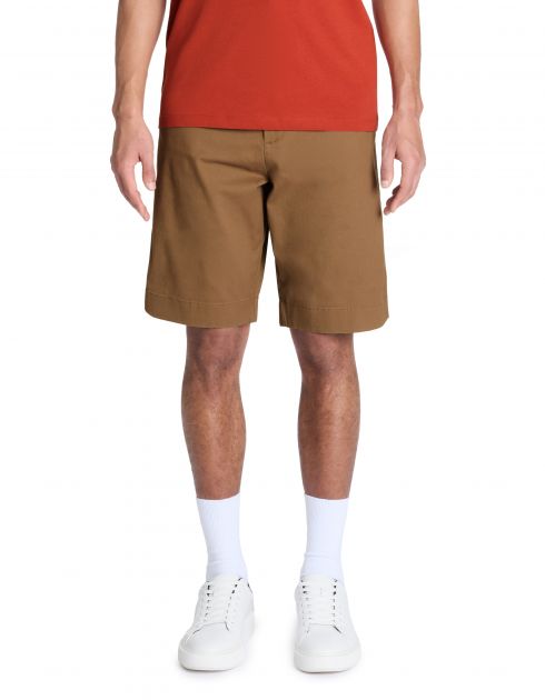 Bermuda 100% coton stretch - marron