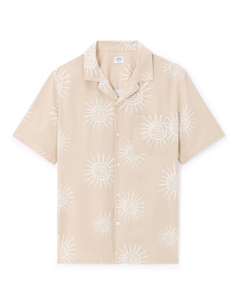 Chemisette regular en viscose - beige