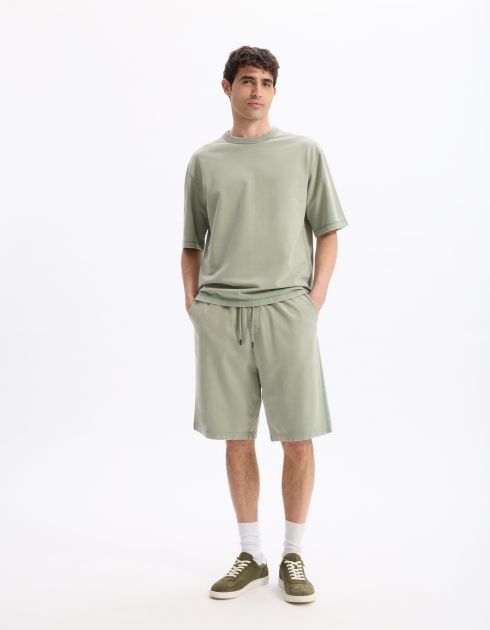 Bermuda 100% coton - kaki