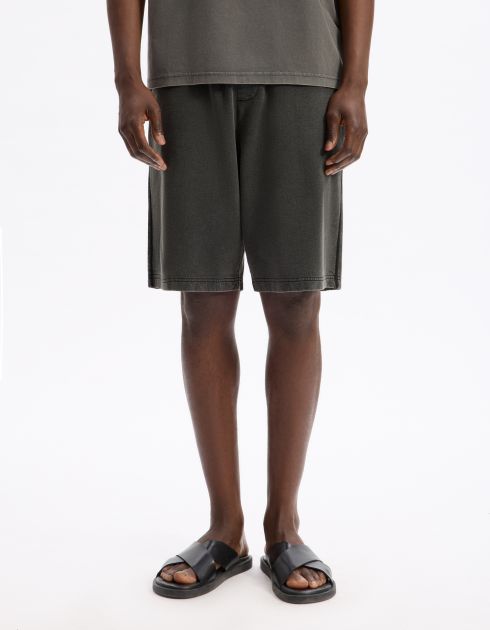Bermuda 100% coton - noir