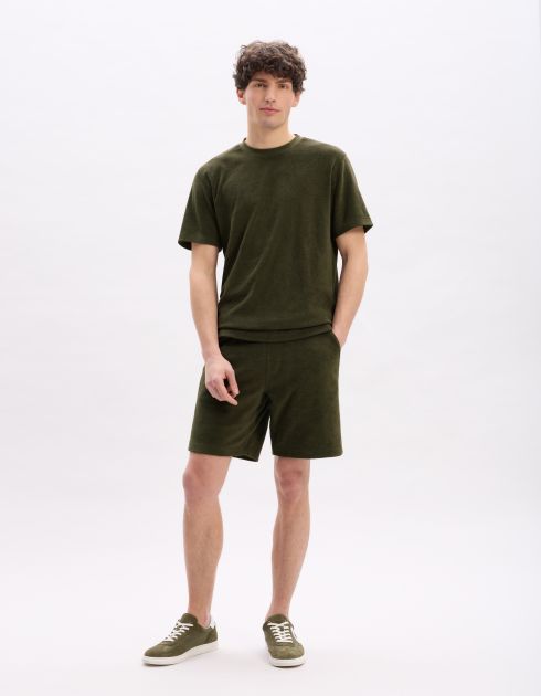 Bermuda 100% coton - kaki