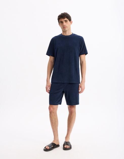 Bermuda 100% coton - marine