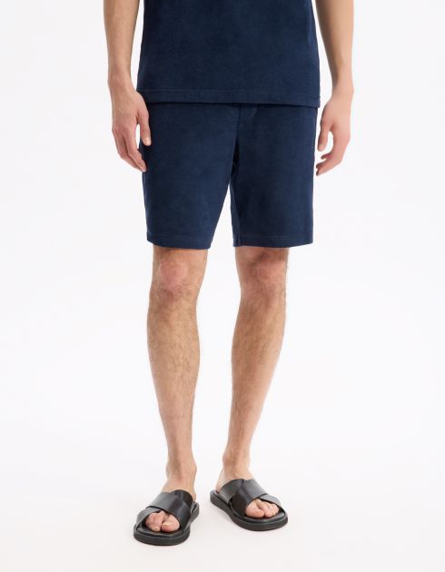 Bermuda 100% coton - marine