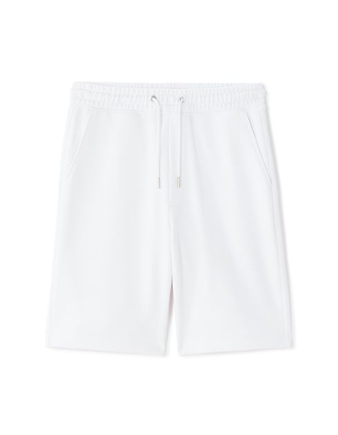 Short en molleton 100% coton - blanc