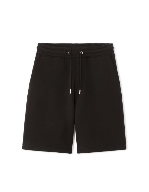 Short en molleton 100% coton - noir