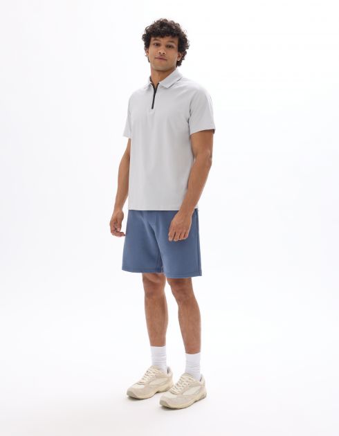 Polo regular Coolmax - gris clair