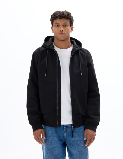 Blouson à capuche - Noir