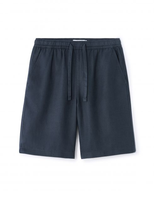 Bermuda TENCEL™ Lyocell et lin mélangé - marine
