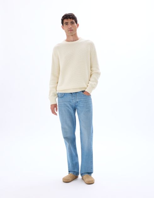 Jean flare coton TENCEL™ Lyocell - stone