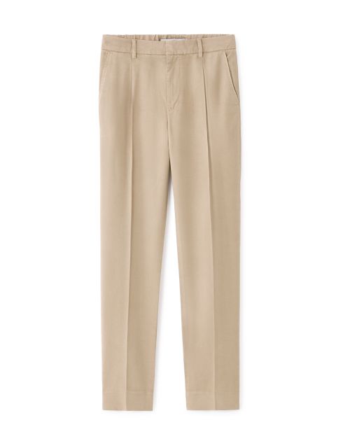Pantalon chino straight TENCEL™ Lyocell - beige clair