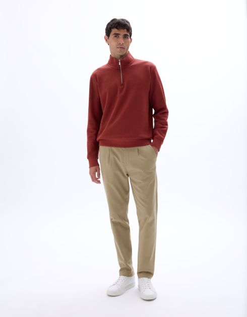 Pantalon 24H slim lyocell mélangé - beige