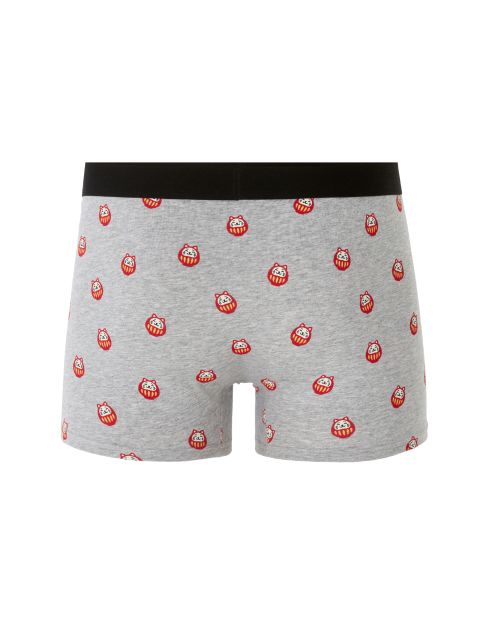 Boxer à motifs chats porte-bonheur - gris