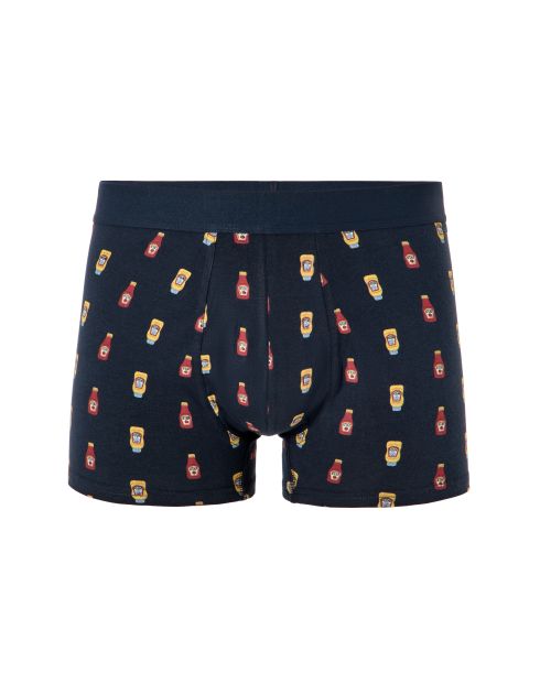 Boxer à motifs ketchup - bleu
