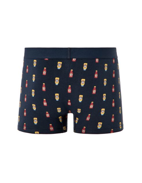 Boxer à motifs ketchup - bleu